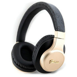Słuchawki nauszne Guess 4G Script Bluetooth, czarne