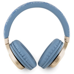 Słuchawki nauszne Guess 4G Script Bluetooth,niebieskie