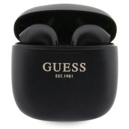 Słuchawki douszne Guess Bluetooth Classic EST Logo TWS + stacja dokująca, czarne
