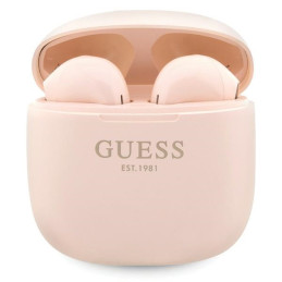 Słuchawki douszne Guess Bluetooth Classic EST Logo TWS + stacja dokująca, różowy/pink