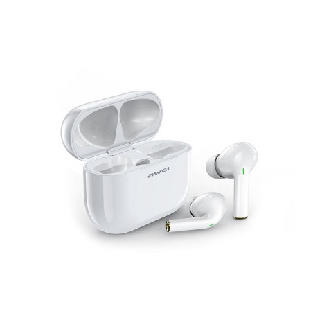 Słuchawki AWEI Bluetooth 5.0 T29 TWS + stacja dokująca biały
