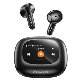 Słuchawki AWEI Bluetooth 5.4 TP97 TWS + stacja dokująca czarny
