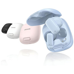 Słuchawki Bluetooth USAMS 5.3 TWSID Series bezprzewodowe różowe