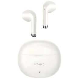 Słuchawki Bluetooth USAMS 5.3 TWS Rhymbo Series bezprzewodowe beżowe