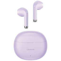Słuchawki USAMS Bluetooth 5.3 TWSSłuchawki Bluetooth USAMSRhymbo Series bezprzewodowe fioletowe