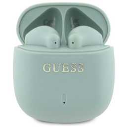 Słuchawki Bluetooth Guess Printed Classic Logo TWS + stacja dokująca, zielony/green