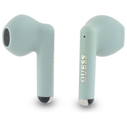Słuchawki Bluetooth Guess Printed Classic Logo TWS + stacja dokująca, zielony/green