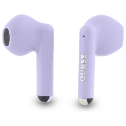 Słuchawki Bluetooth Guess Printed Classic Logo TWS + stacja dokująca, fioletowy/purple