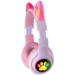 Defender słuchawki Bluetooth Freemotion B585 Led różowy/pink (63585)