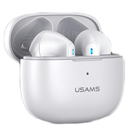 Słuchawki USAMS Bluetooth 5.2 TWSNX10 Series Dual mic BHUNX02 bezprzewodowe białe