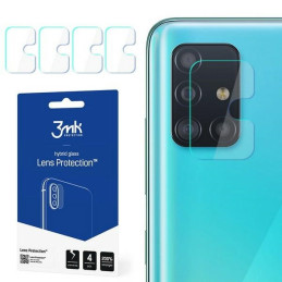 Szkło na obiektyw aparatu 3mk Lens Protection do Samsung Galaxy A51 5G, 4szt