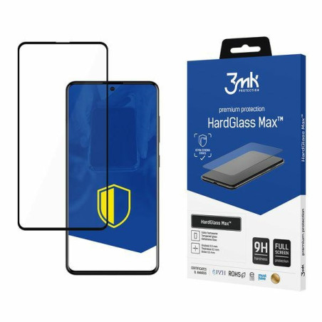 Szkło Hartowane 3MK HardGlass Max do Galaxy A51, czarny/black, Fullscreen Glass