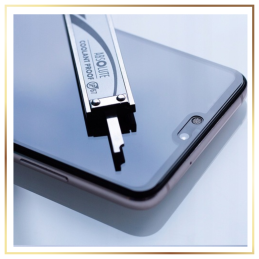 Szkło Hybrydowe 3MK FlexibleGlass Max do Galaxy A40, czarna ramka