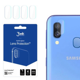 Szkło na obiektyw aparatu 3mk Lens Protection do Galaxy A40, 4szt