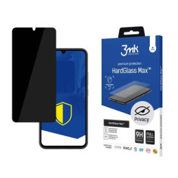 Szkło Hartowane 3MK HardGlass Max Privacy do Galaxy A34 5G, czarne