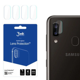 Szkło na obiektyw aparatu 3mk Lens Protection do Samsung Galaxy A20e, 4szt