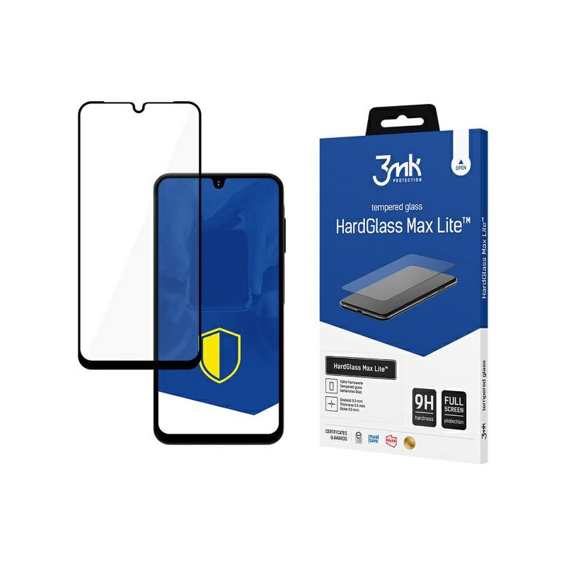 Szkło hartowane 3MK HardGlass Max Lite do Galaxy A16, czarna ramka