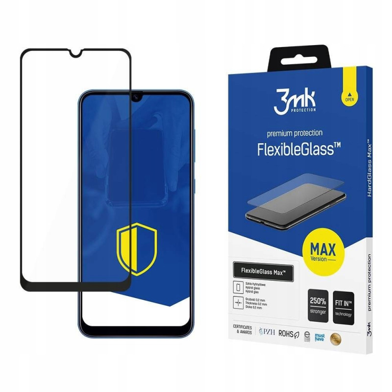 Szkło Hybrydowe 3MK FlexibleGlass Max do Galaxy A11, czarna ramka