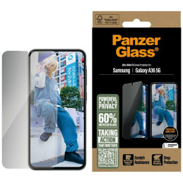 Szkło hartowane na cały ekran PanzerGlass Ultra-Wide Fit Privacy do Galaxy A36 5G, prywatyzujące