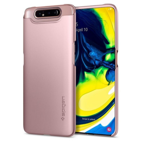 Etui Spigen Thin Fit do Galaxy A80, różowo złote