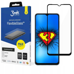 Szkło Hybrydowe 3MK FlexibleGlass Max do Galaxy A23 5G, czarna ramka