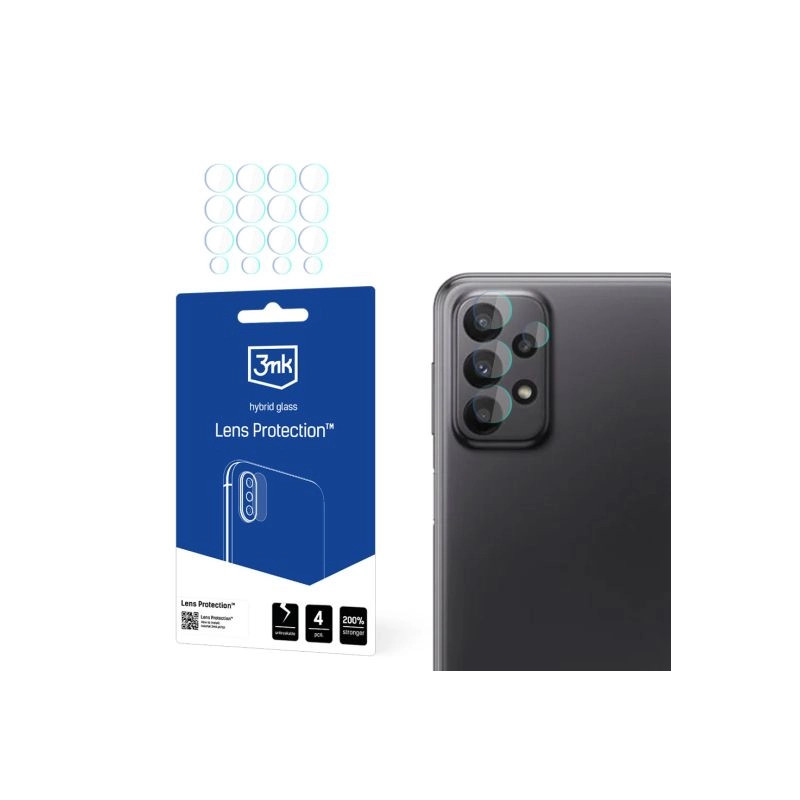 Szkło na obiektyw aparatu 3mk Lens Protection do Samsung Galaxy A23 5G, 4szt