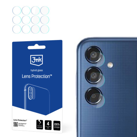 Szkło na obiektyw aparatu 3mk Lens Protection do Galaxy M35, 4szt