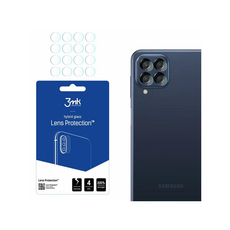 Szkło na obiektyw aparatu 3mk Lens Protection do Samsung Galaxy M33 5G, 4szt
