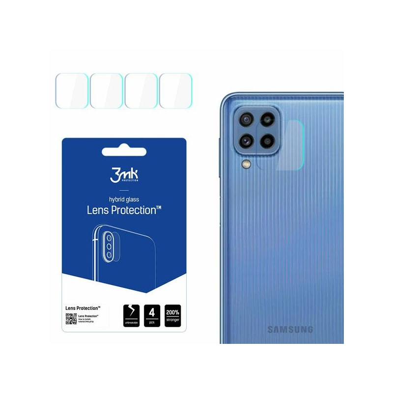 Szkło na obiektyw aparatu 3mk Lens Protection do Samsung Galaxy M23 5G, 4szt