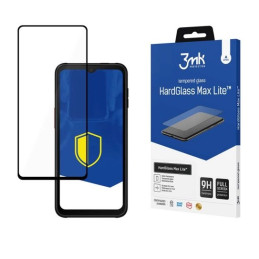 Szkło hartowane 3MK HardGlass Max Lite do Galaxy XCover 6 Pro czarna ramka, Fullscreen Glass