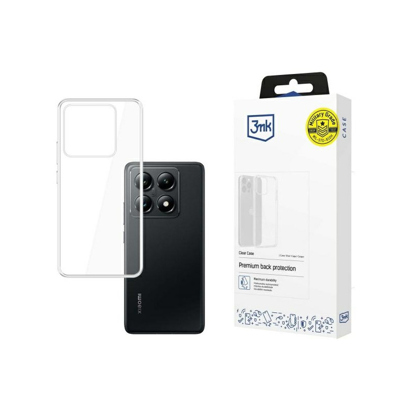 Etui 3MK Clear Case do Xiaomi 14T Pro, przezroczyste