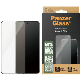 Szkło hartowane na cały ekran PanzerGlass Ultra-Wide Fit do Xiaomi 15 Pro, czarna ramka