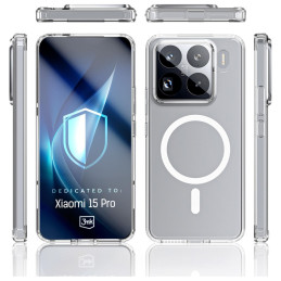 Etui 3MK Armor MagCase do Xiaomi 15 Pro, przezroczyste