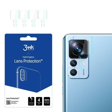 Szkło na obiektyw aparatu 3mk Lens Protection do Xiaomi 12T/12T Pro, 4szt