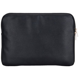 Torba / pokrowiec Guess Grained Zipper Pocket Triangle Logo na laptop do 14", czarne