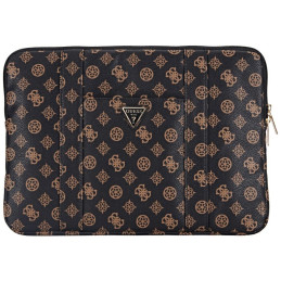 Torba / pokrowiec Guess Sleeve Peony Pocket Triangle na laptop do 14", czarna