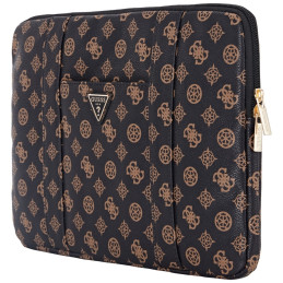 Torba / pokrowiec Guess Sleeve Peony Pocket Triangle na laptop do 14", czarna