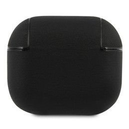 Etui BMW Geniune Leather Silver Logo do AirPods 3 cover, czarne