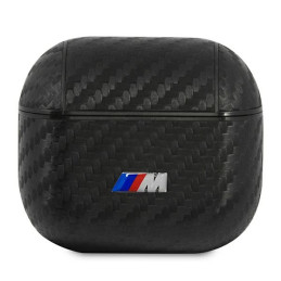 Etui BMW PU Carbon M Collection do AirPods 3 cover, czarne