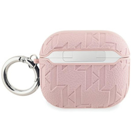 Etui Karl Lagerfeld Monogram Karl Head do AirPods 3 cover, różowe
