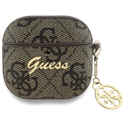 Etui Guess 4G Charm Collection do AirPods 4 , brązowe