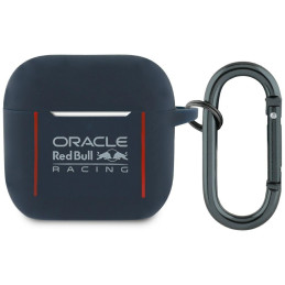 Etui Red Bull Silicone Logo & Lines do    AirPods 4 granatowy