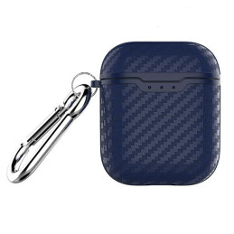 Etui Beline AirPods Carbon do AirPods 1/2, niebieskie