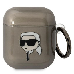 Etui Karl Lagerfeld Karl`s Head do AirPods 1/2 cover, czarne