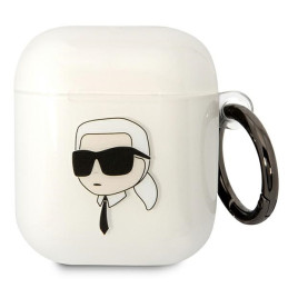 Etui Karl Lagerfeld Karl`s Head do AirPods 1/2 cover, transparent