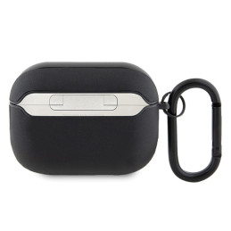 Etui AMG Leather White Logo do AirPods Pro 2, czarne 