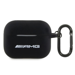 Etui AMG Silicone White Logo do AirPods Pro 2, czarne 