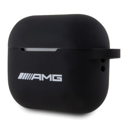 Etui AMG Silicone White Logo do AirPods Pro 2, czarne 