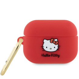 Etui Hello Kitty Silicone 3D Kitty Head do Airpods Pro 2, fuksja 