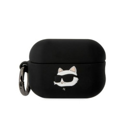 Etui Karl Lagerfeld Silicone Choupette Head 3D do AirPods Pro 2, czarne